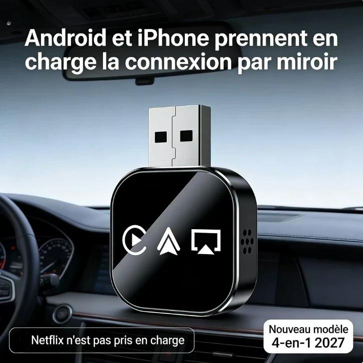 4 in 1 Wireless CarPlay Android Auto Adapter