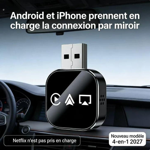 4 in 1 Wireless CarPlay Android Auto Adapter